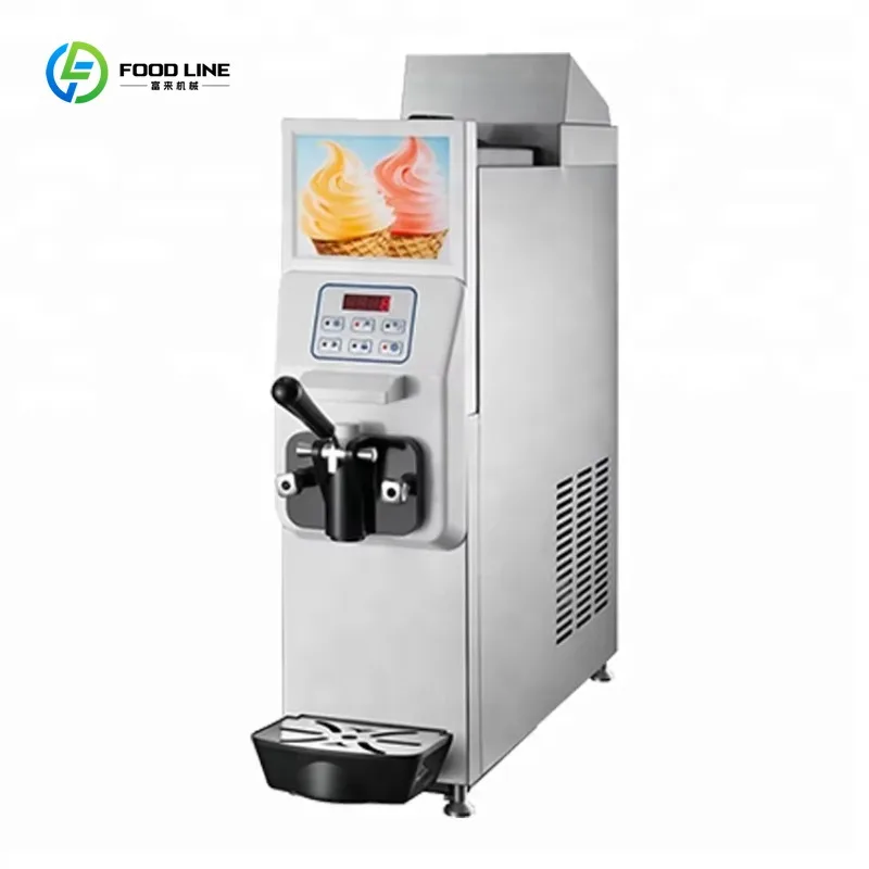 CE ETL Small Table Top Commercial Soft Ice Cream Maker Single Flavor for Shop Custom