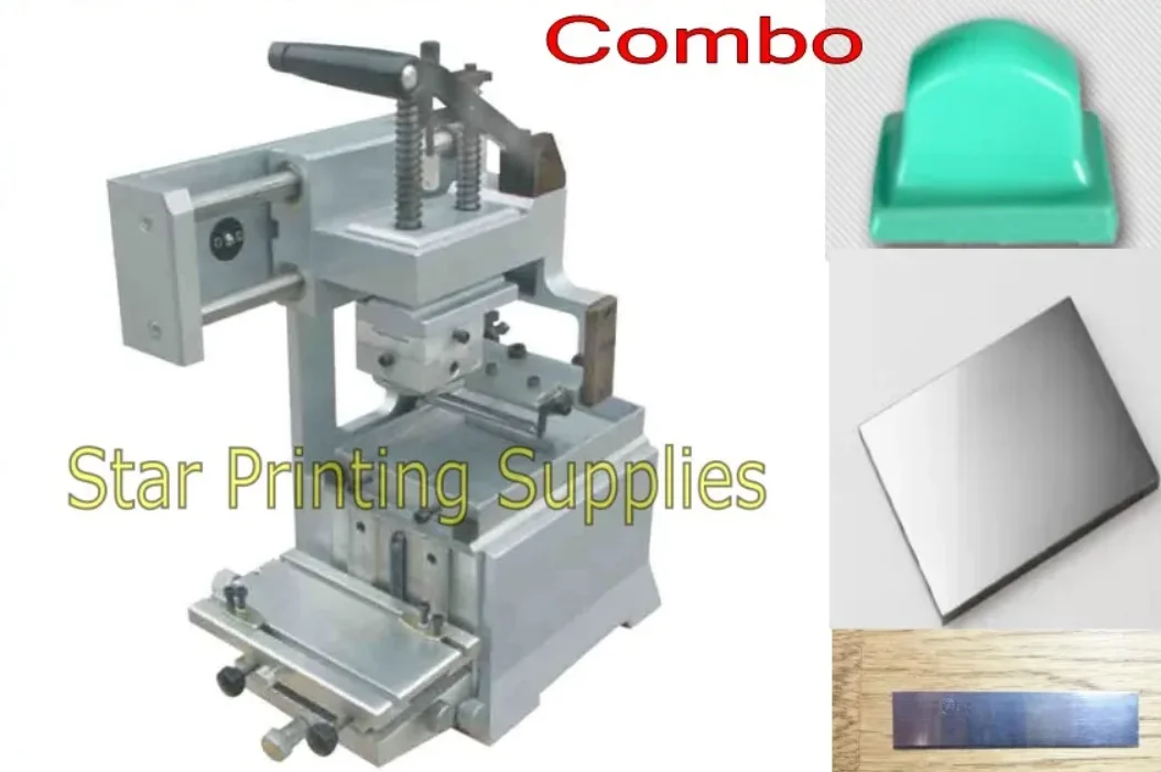 Single Color Manual Pad Printer Printing Machine Kits with Cliche Plate And Rubber Pads