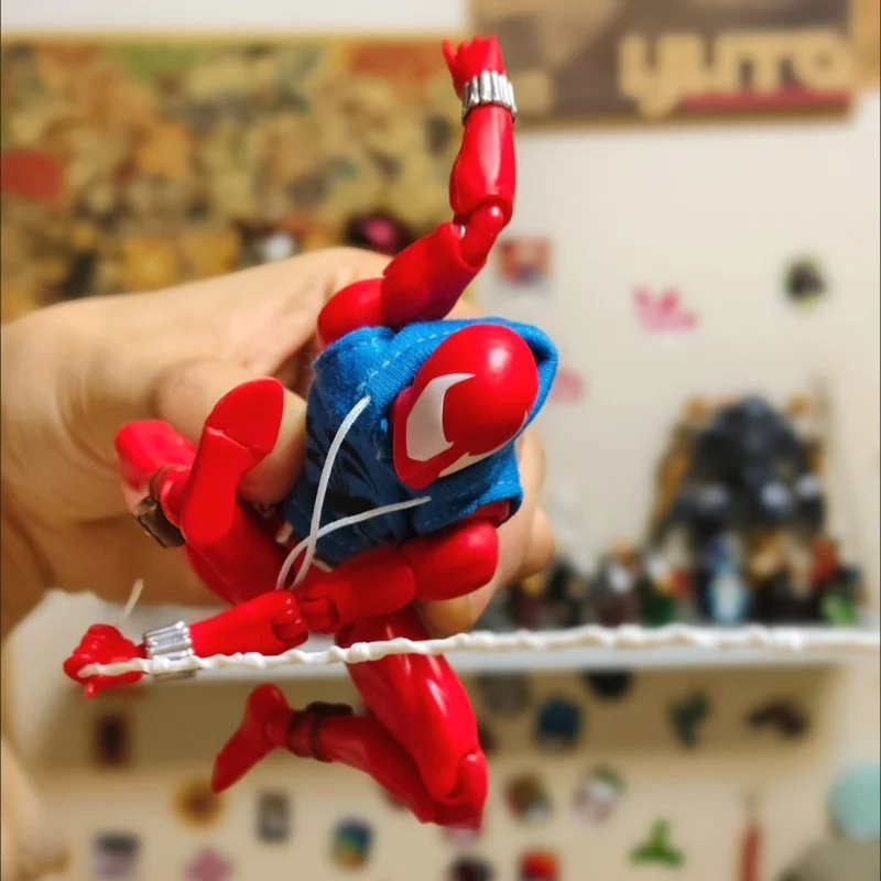 En Stock Ct Toys Spiderman Mafex 186 figura Scarlet Spider el increíble Spider-Man figura de acción de cómic modelo estatuilla regalo Juguetes