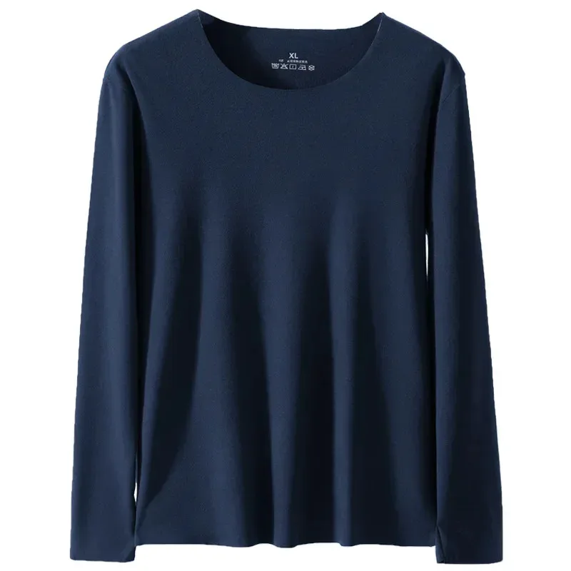 2025 جديد خريف شتاء على الوجهين الصوف كم طويل التي شيرت للرجال ملابس داخلية دافئة ملابس اخلية حرارية مبطنة بالصوف الحرارة #2