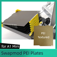 PEI for Swapmod Bambu Lab A1 Mini PEI Sheet Double Sided Textured 184*184mm PEI Sheet PEI Build Plate 3D Printer