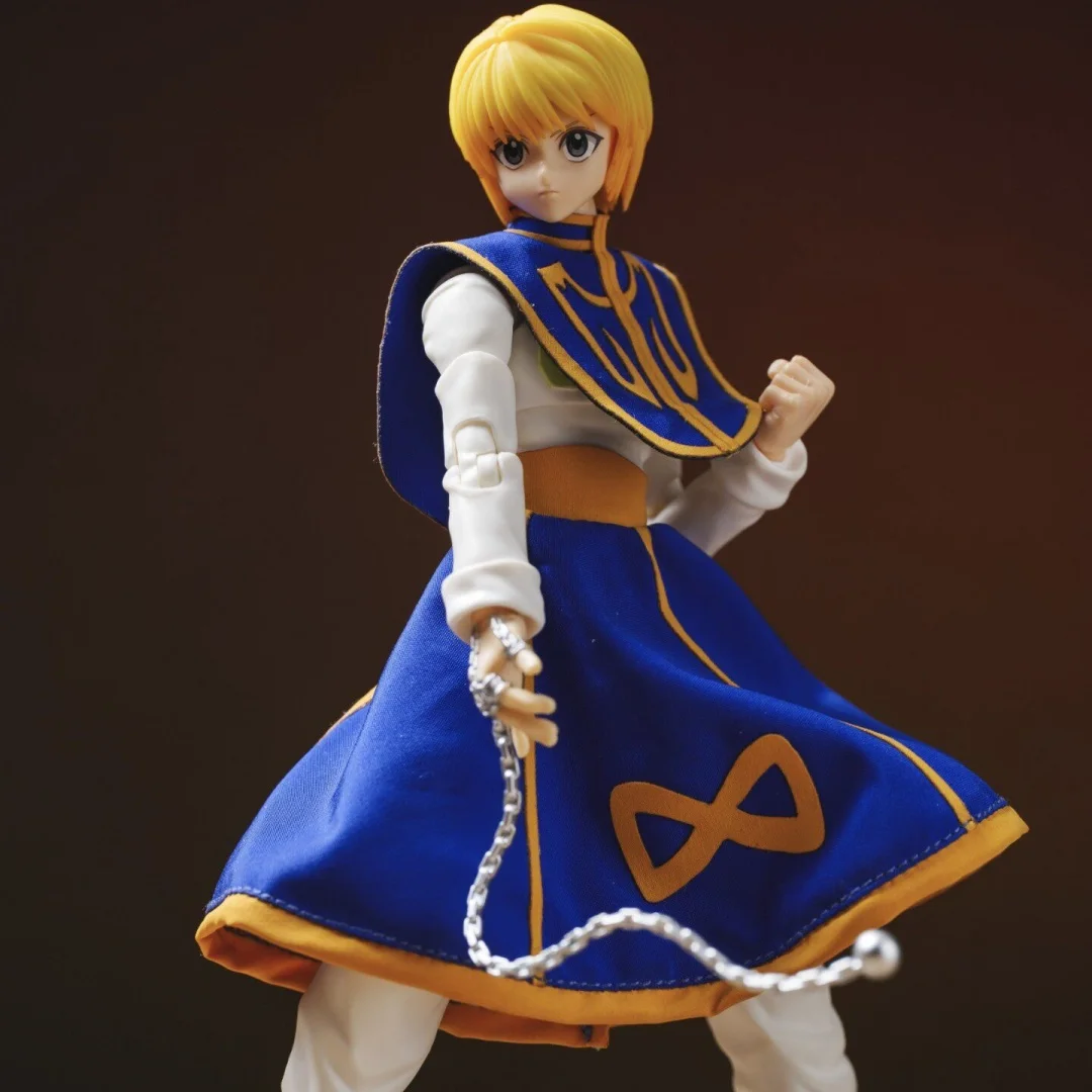 

HUNTER X HUNTER Anime Handmade clothes Set CURARPIKT Built In Iron Wire Is Suitable for 1/12Toys