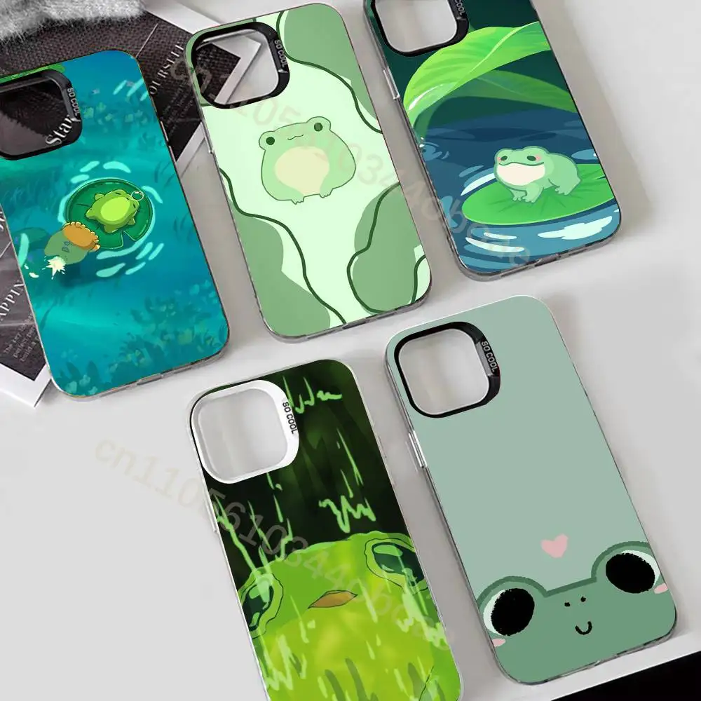 

Cartoon Frog Cute Phone Case For iPhone 17,16,15,14,13,12,11,Pro,MAX,Plus TPU Soft To Skin-friendly Cover