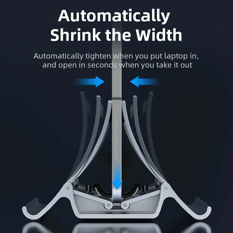 Penyangga Laptop vertikal, dudukan silikon penghilang panas anti-selip, permukaan MacBook Tablet IPad, aksesori penyimpanan tetap
