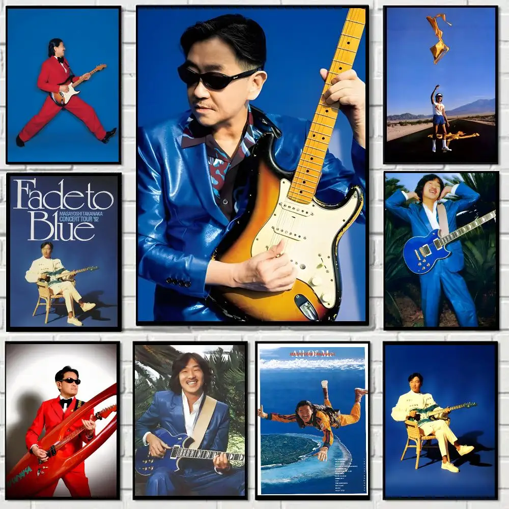 Masayoshi Takanaka Singer Poster Self-adhesive Decal Living Room Bedroom Party Bar Decor Moisture-proof Fade-resistant