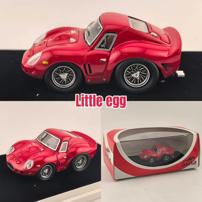 1-64-250gto-q-car-egg-car-red-brand-new-stock-resin-static-miniature-simulation-car-collectible-toy-model-collection-gift