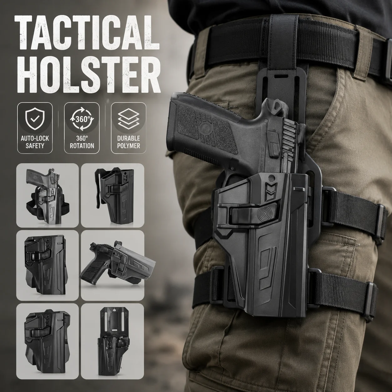 tactical-cz-p07-p09-drop-leg-holster-auto-lock-pistol-holster-thigh-belt-mount-secure-carry-durable-polymer-steel-plastic