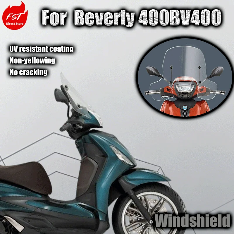 

For Piaggio Beverly 400BV400 windshields front handguards, and original factory windshields