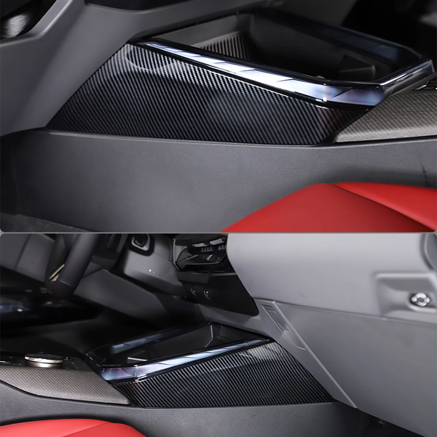 for BMW X3 (G45) 2024 2025 Car Accessories ABS Gear Position Panel Cover Trim 2pcs