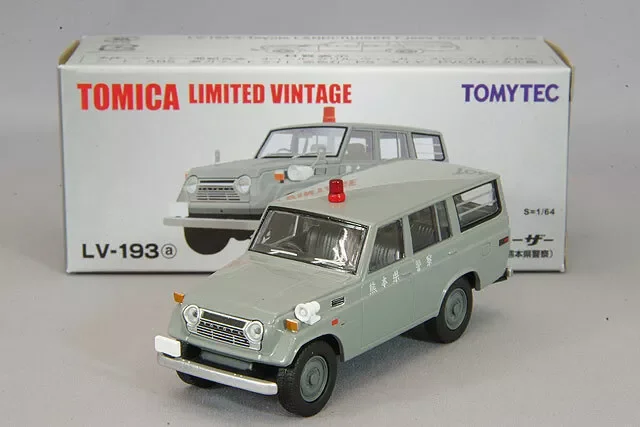 Tomytec Tomy Tomica Vintage LV-193a Land Cruiser FJ56V Police Car 1/64 Diecast Model Car Collection Limited Edition Hobby Toys