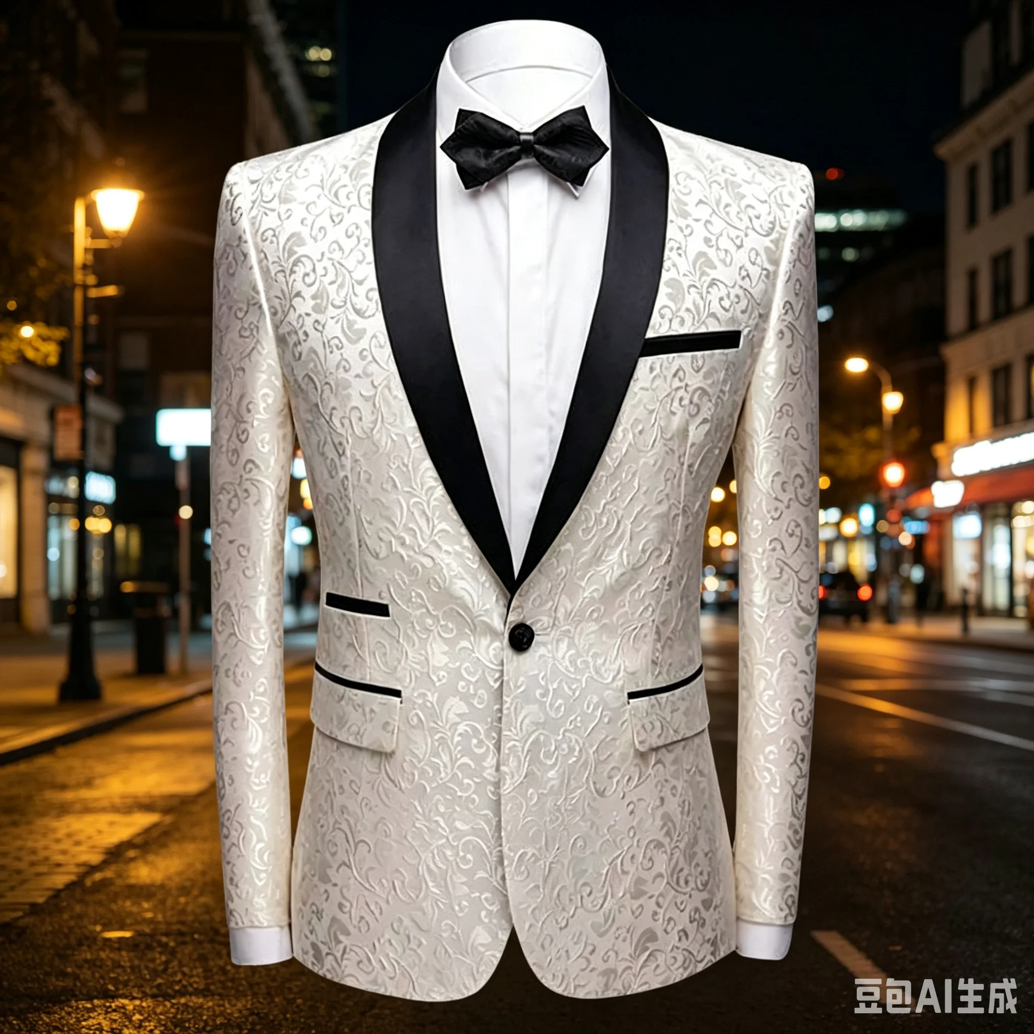 بدلة رجالية بيضاء من الجاكار ل - مراجعة Formal Men Party Wear Jacket وسعره