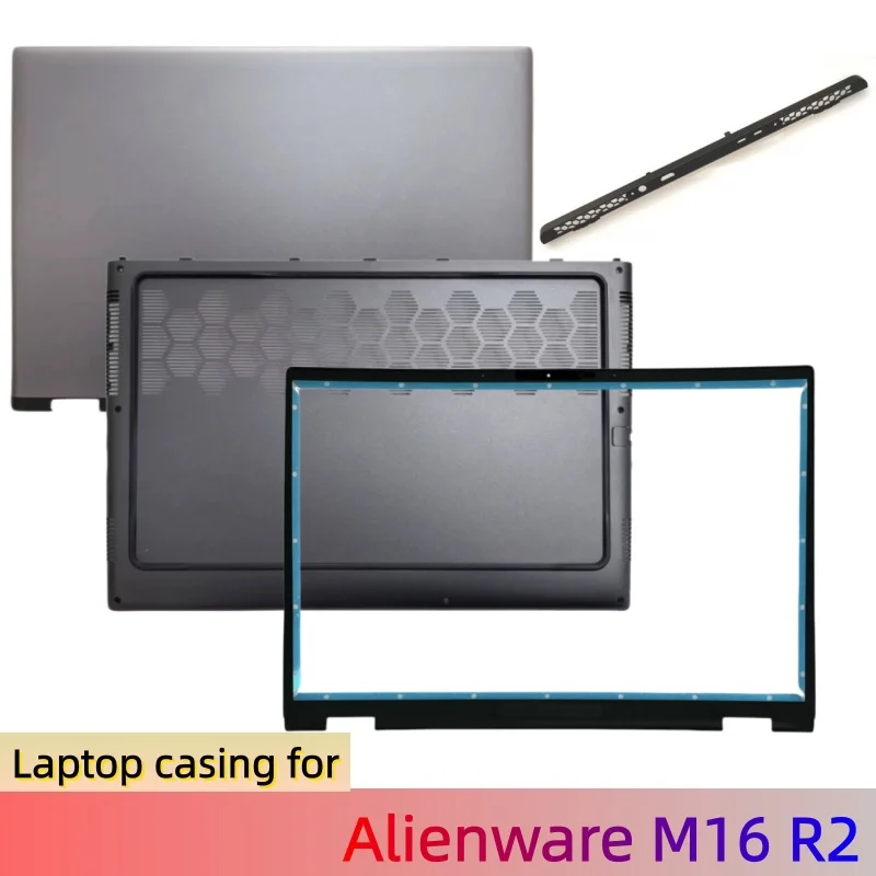 New Casing For Alienware M16 R2 Rear Lid Top Case Lcd Back Cover/Front Bezel/Bottom Base Cover D Shell/Air vent trim strip