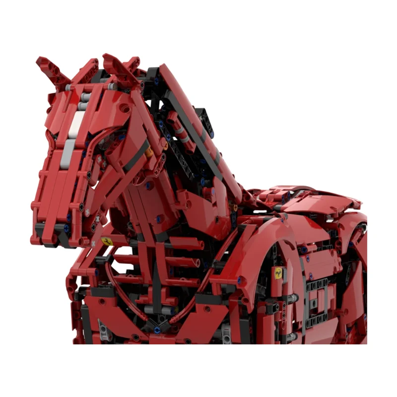 

Mechanical Style Horse Statue MOC Building Blocks Industrial Mechanical Steed Sculpture Retro Tech Animal Model Bricks