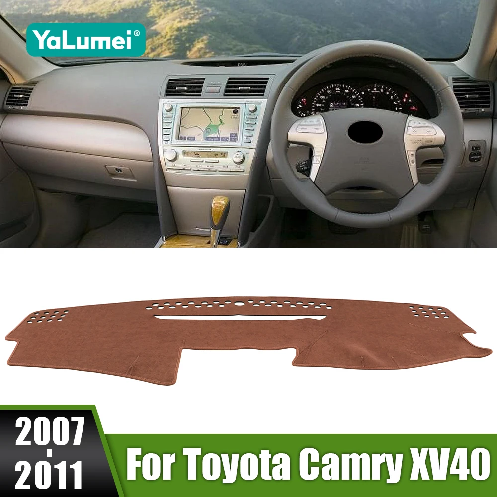 

For Toyota Camry XV40 2007 2008 2009 2010 2011 Car Dashboard Cover Non-Slip Carpets Anti-UV Case Avoid Light Pads Accessories