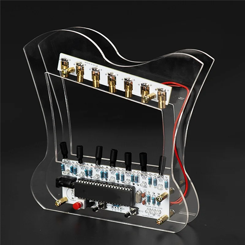 【Summer Sale】DIY Electronic Kit Bluetooth Speaker Music Spectrum Soldering Practice LED Flash Display Soldering Project Practice