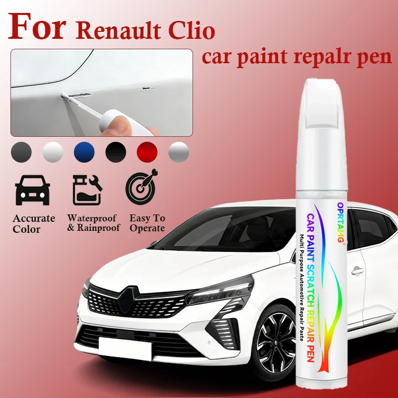 

Ручка-корректор для ремонта лакокрасочного покрытия Renault Clio 2022-2025 CMF-CD, средство для удаления царапин, аксессуары для авто DIY, черный, белый, синий, красный, серый