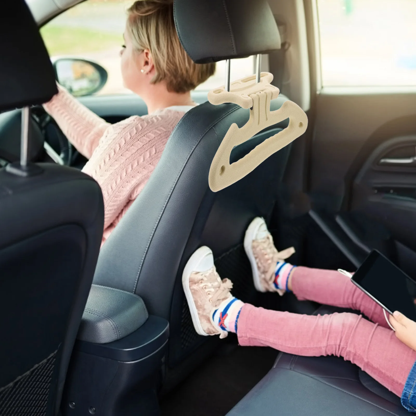 

Vehicle Car Clothes Hanger Seat Headrest Hook Multifunctional Foldable Suit Coat Organizer Backseat Hanging Rack Car Coat Holder