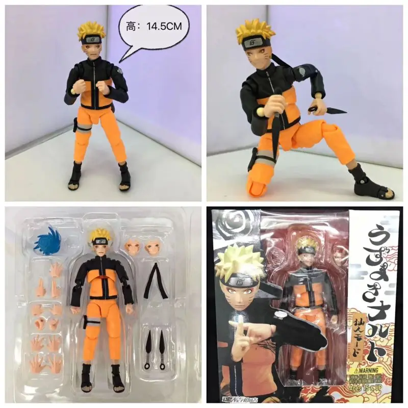 Action Anime NARUTO Gaara Kakashi Uzumaki Boruto Uchiha Madara Sasuke Model Toys for Kids Adult Home Room Car Decoration Gift