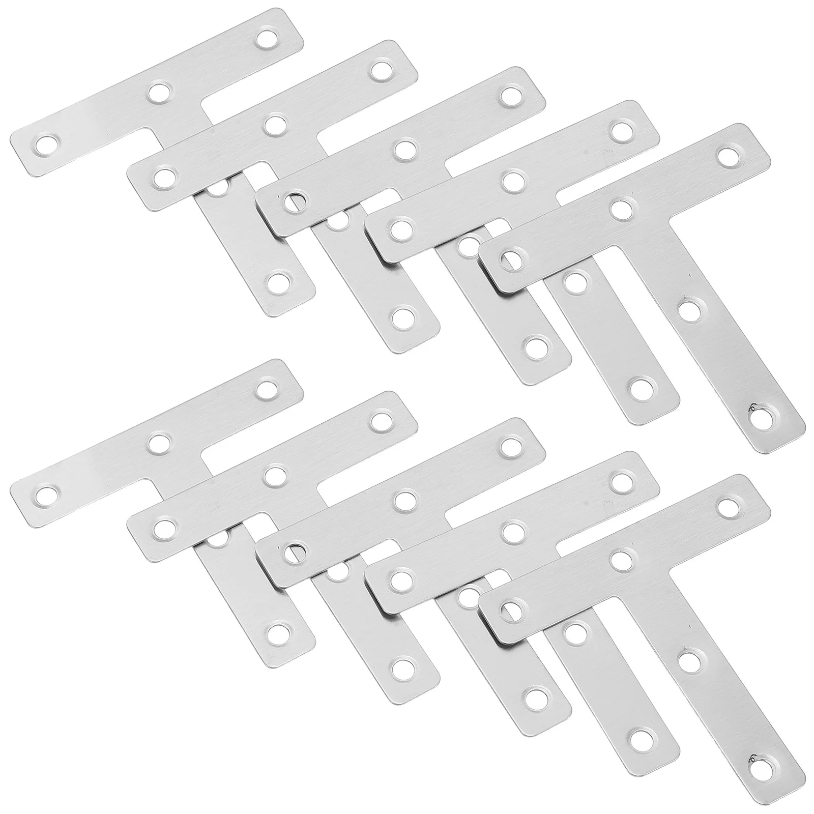 

30Pcs Heavy Duty Stainless Steel T Shaped Corner Bracket Plates Thickened Angle Braces for Furniture Shelves Cabinets