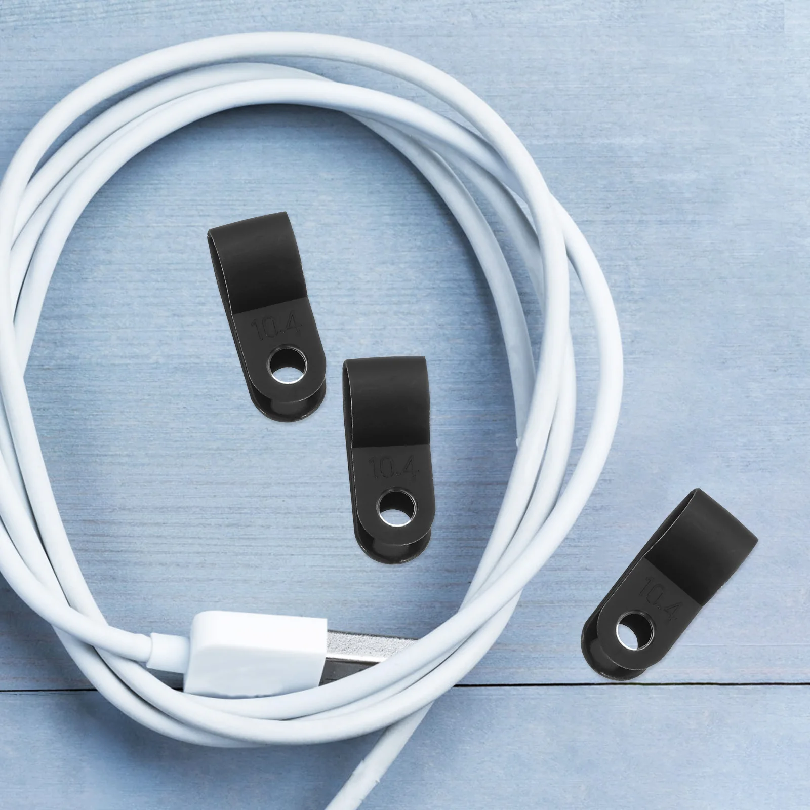 

NOLITOY 200Pcs Cord Management Clips Wall Mount Cable Organizers with Screws for Home Office Wire Storage