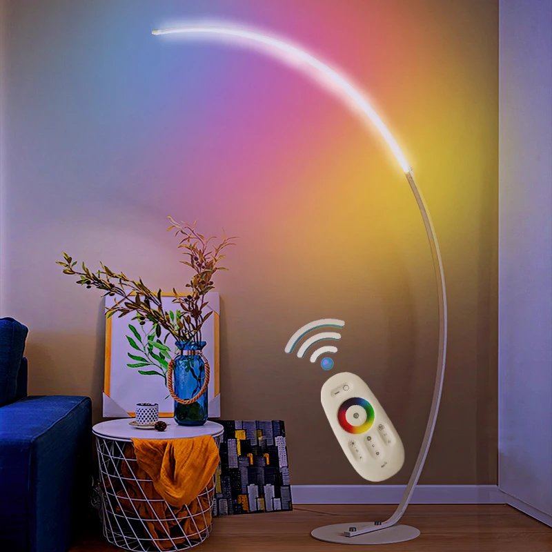 Remote Dimable Rgb Led Floor Lamp Mordern Home Decor Big C Shadenight Lights For Living Room Child Bedroom Decoration