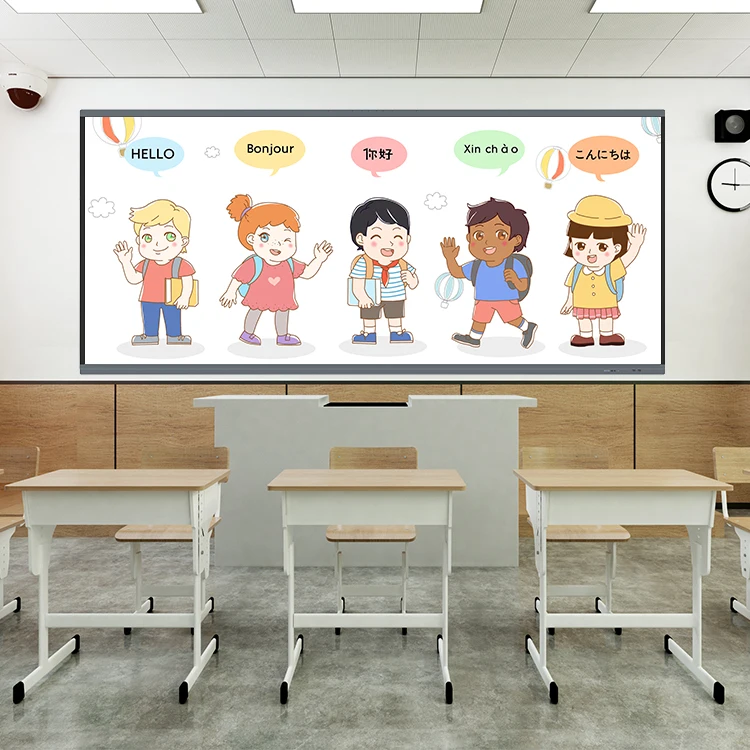 HUSHIDA 92/105 Inch Professional Customized 21:9 Smart Board Infared 50 Ponts Touch Interactive Electronic Whiteboard