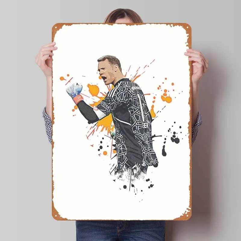 Manuel Neuer Sign Sport Metal Poster Home Decoration Accessories Retro Metal Tin Sign for Wall Decoration Aesthetics House Decor