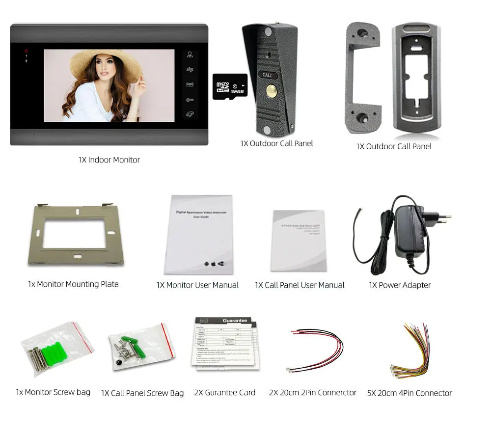 Imagem -06 - Tuya Smart Residential Video Intercom Kit Home Sistema Casa Privada Porta com Campainha Night Metal Câmera Wi-fi hd 7