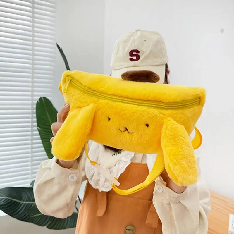 かわいいシナモロールメロディークロミプリンクロスボディバッグサンリオアニメウエストバッグ収納ポーチかばん小銭入れ友人へのギフト