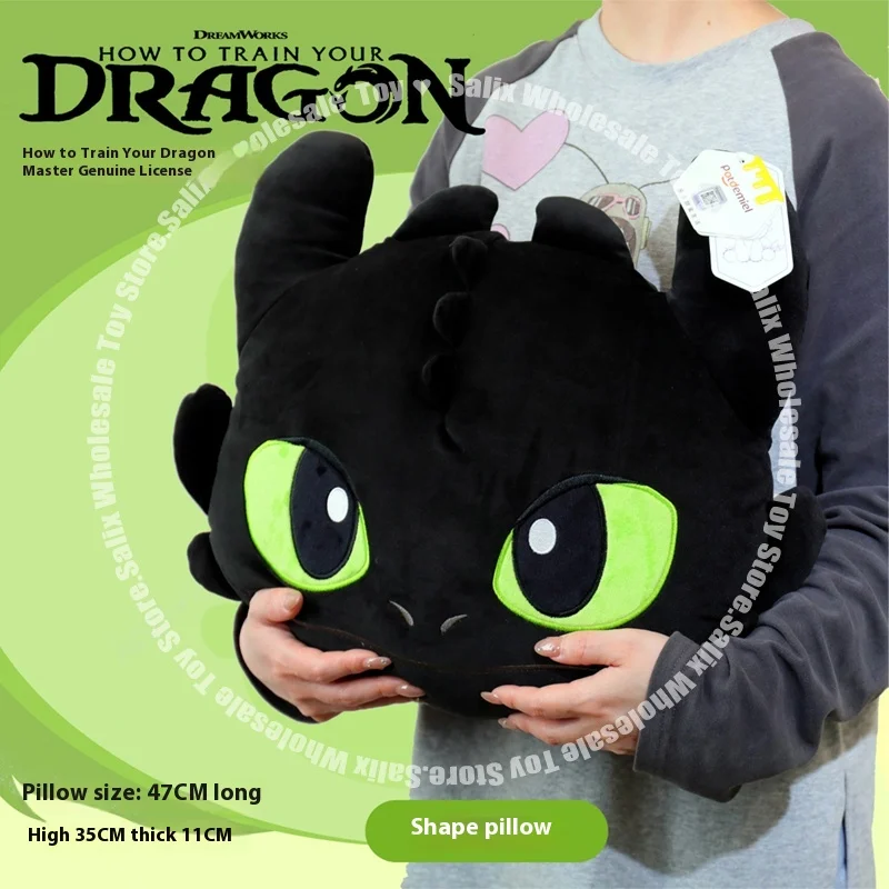 New Style 2025 Train Your Dragon Flying Dragon Toothless Throw Pillow Flying Dragon Plush Peripheral Customized Cute Toys - Image 3