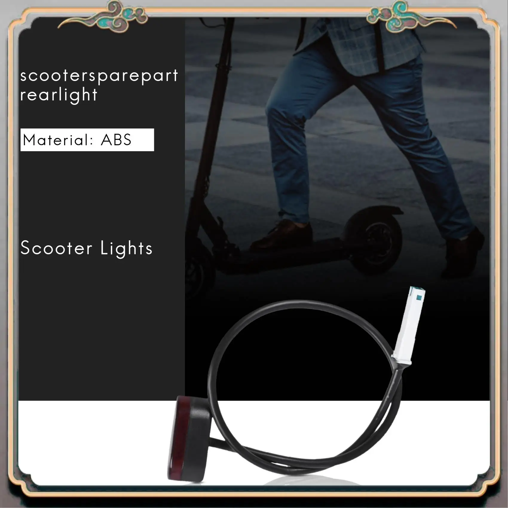 

Reliable-Rear Tail Lamp Stoplight Brake Lights With Line For Xiaomi Mijia M365 M187 Electric Scooter