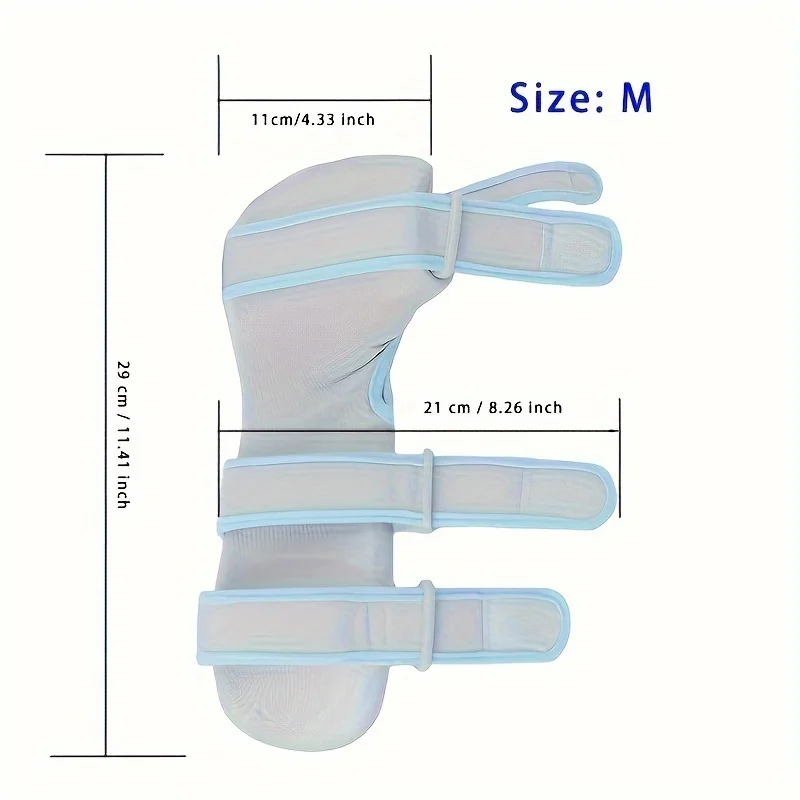 Adjustable Breathable Hand & Thumb Splint with Wrist Support , Forearm & Wrist Immobilizer for Rehabilitation