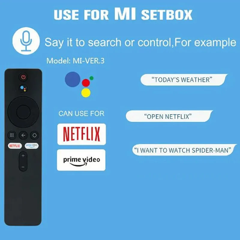 XMRM-006 Bluetooth Voice Remote Control For Xiaomi MI Box S MI TV Stick MDZ-22-AB MDZ-  24-AA Smart TV HD