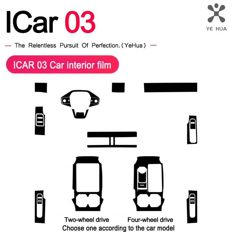 

For Chery Icar 03 Jaeco 6 J6 2023 2024 Electric Vehicle Interior Decoration Parts Automotive Parts Modification Parts