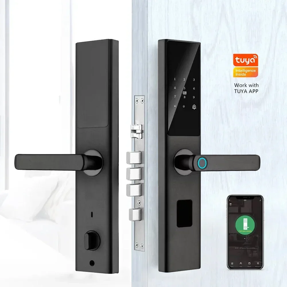 Smart Life/TUYA Alexa locks maniglia password elettrica digital smart Ttlock serratura per impronte digitali cerradura inteligente