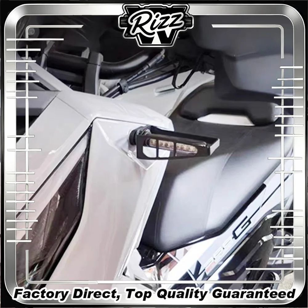 FOR ZONTES 368G 304 Stainless Steel Split-Type Front Rear Sequential Turn Signal Tail Light Protector Metal Guard for Motorcycle