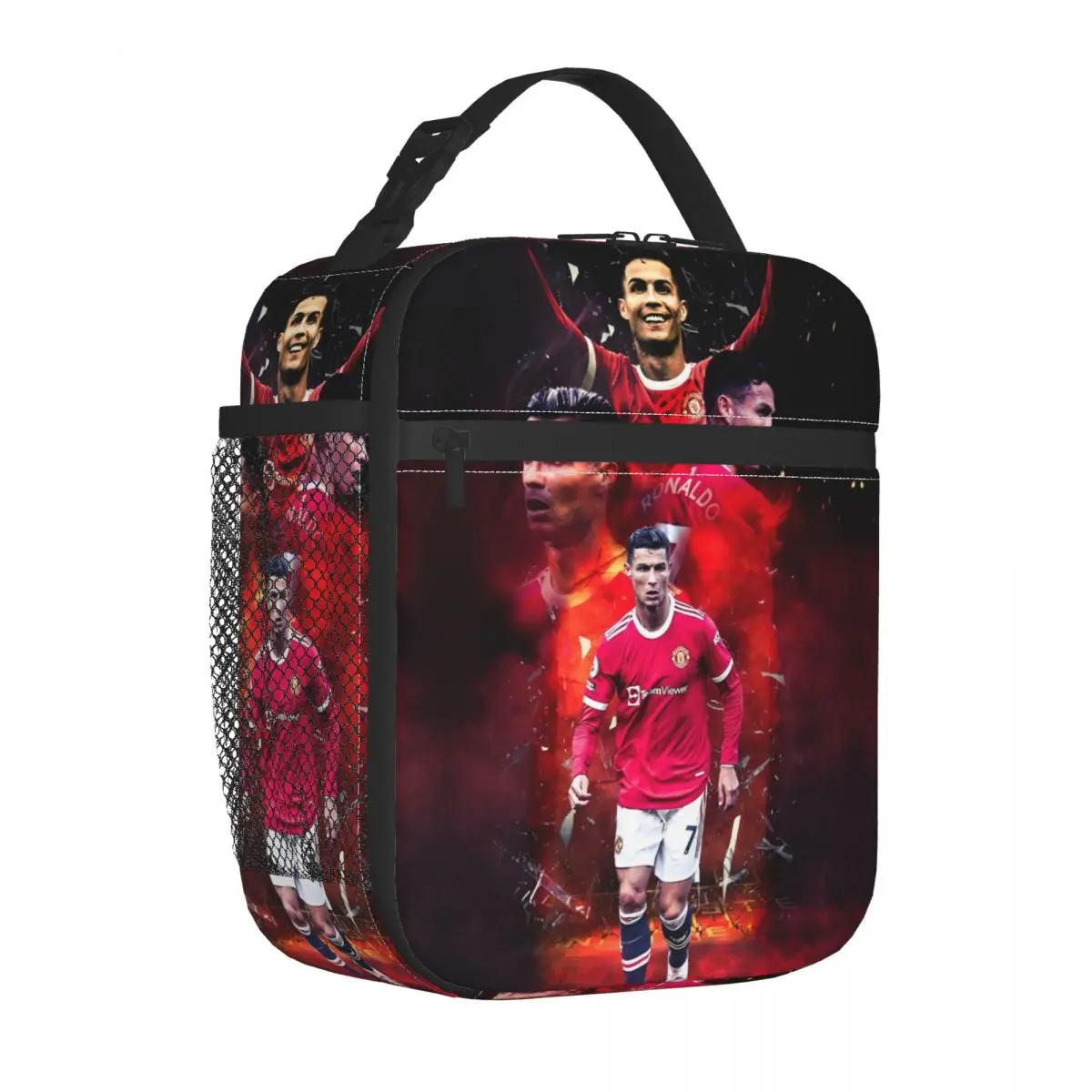 CR7 Football Legend Insulated Lunch Bag Leakproof Lunch Container Thermal Bag Tote Lunch Box Work Picnic Food Bag