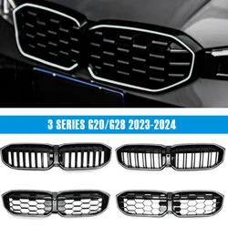 Gloss Black Front Kidney Racing Grille with LED lights for BMW 3 Series G20 G28 2023 2024