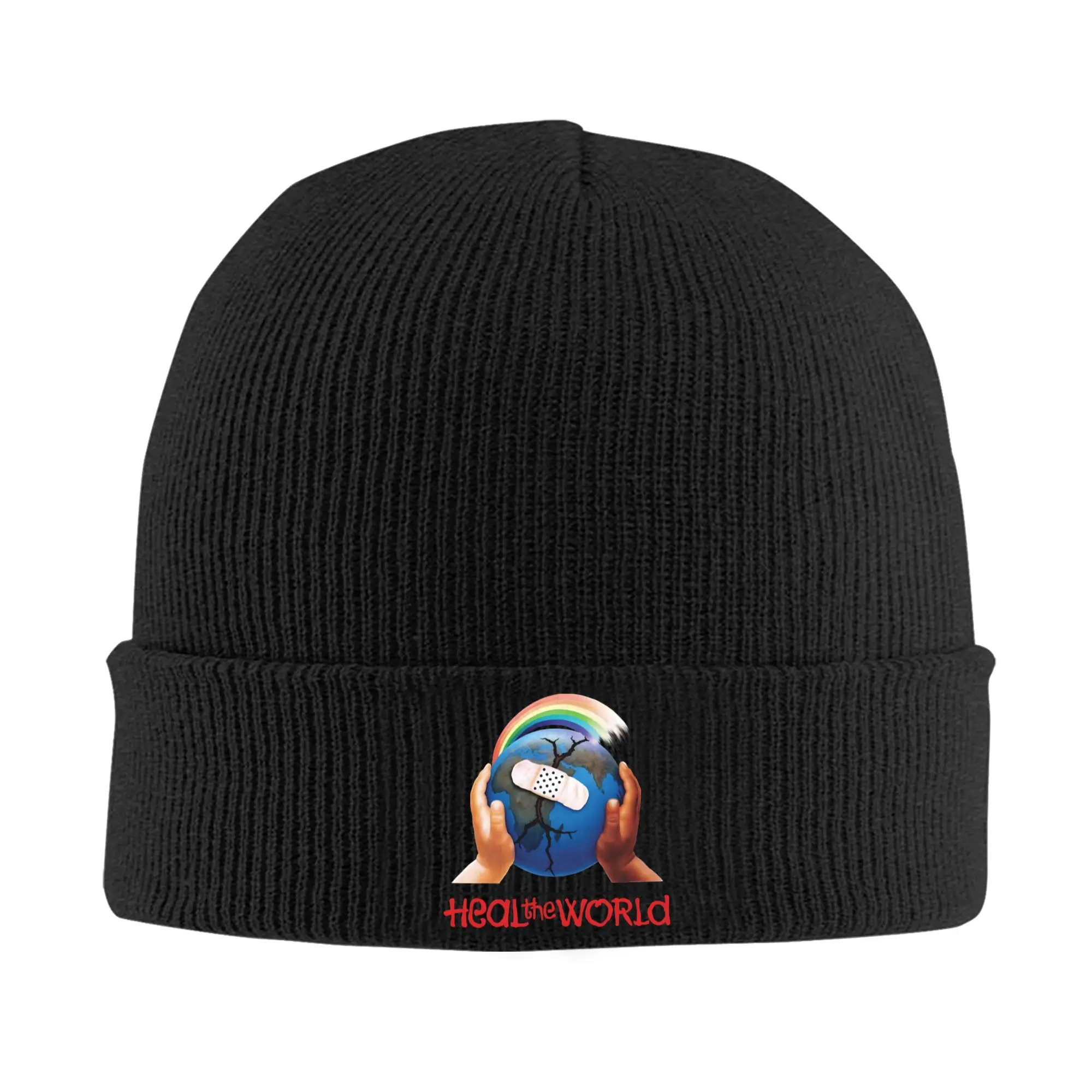 Heal The World MJ Signature michaels jacksons Beanie Hat Knitted Skull Caps For Unisex  Winter Warm Knitted Beanies Caps