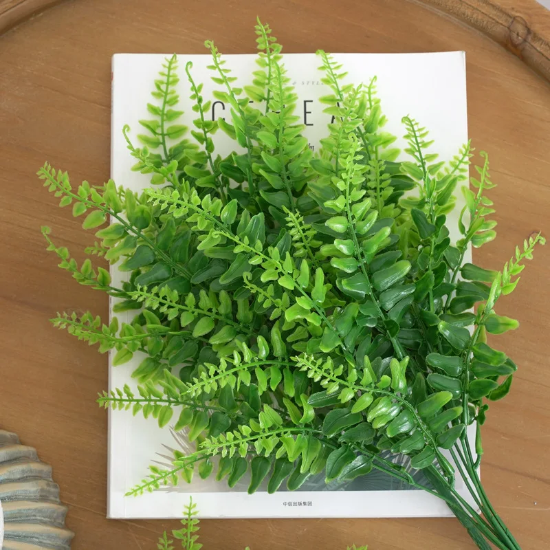 

New imitation plant seahorse Persian grass green leaf fern wall decoration garden party potted plant