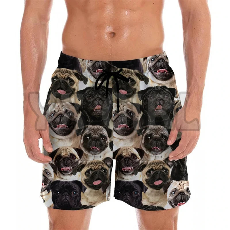 Dogs Short Pants Women Men Kid 3D Printed Fashion Swim Trunks Beach Shorts Skateboard Sport Casual Loose Shorts 2023 Summer