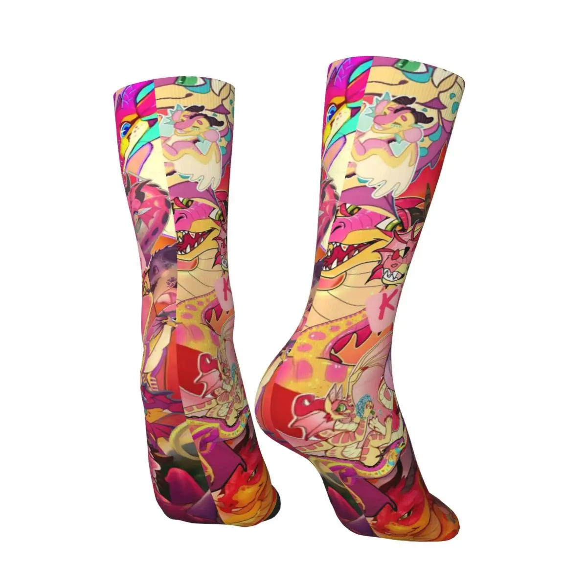 Носки Wings Of Fire Tsunami Glory And Sunny Dragon, модные чулки унисекс, дышащие велосипедные носки, весенние антибактериальные носки