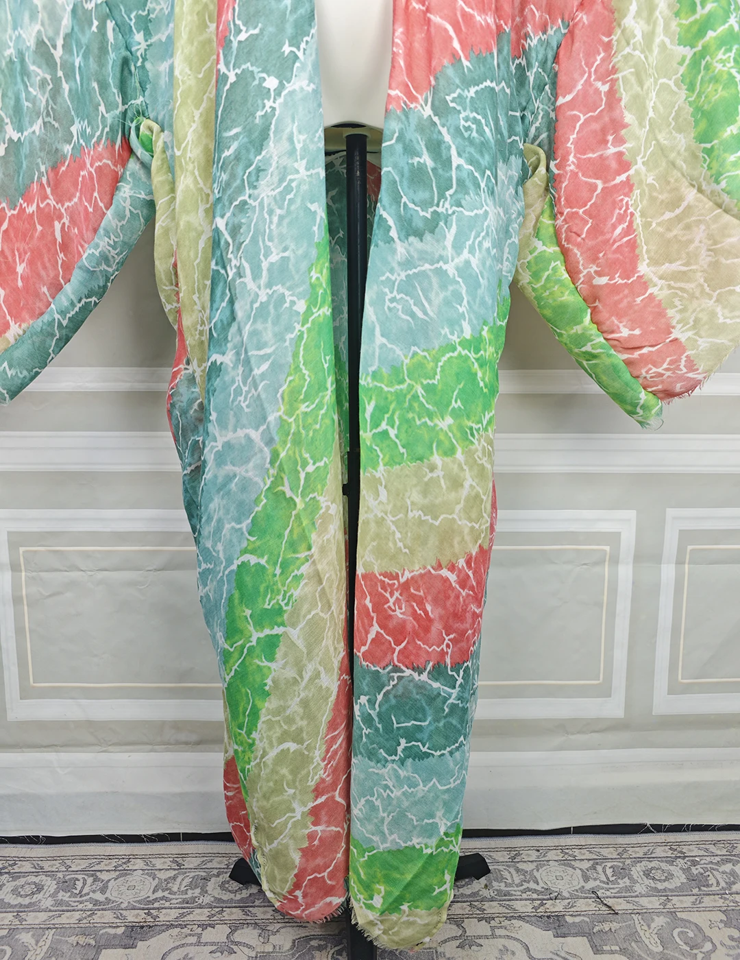 Afrikanische beliebte Strandparty-Vertuschung für Frauen, übergroße, modische, bedruckte lange Kimonos, Blogger, vorne offen, Duster-Mantel für den Urlaub