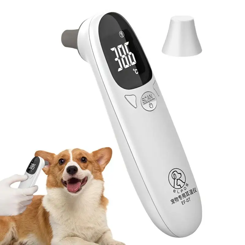 Infrared Pet Dog Cat Ear Thermometrer M-edical Anim​al Measuring Electronic Thermometer Non-contact Home Veterinary Equipment