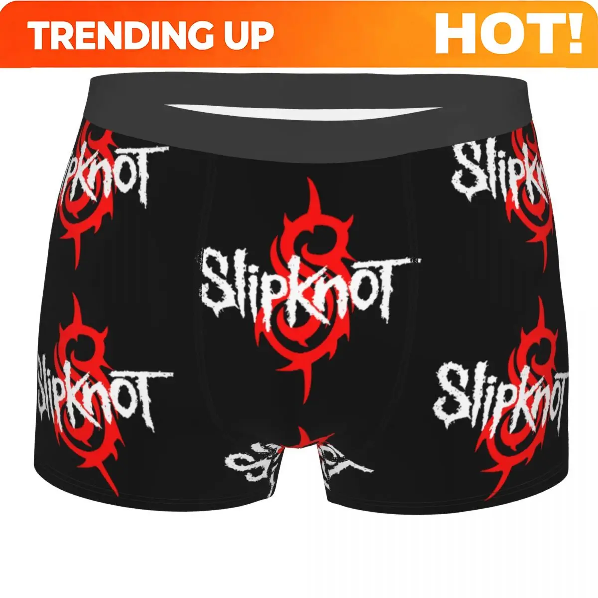 Custom Slipknots Boxers Shorts Men's Heavy Metal Rock Music Gift Briefs Underwear Novelty Underpants