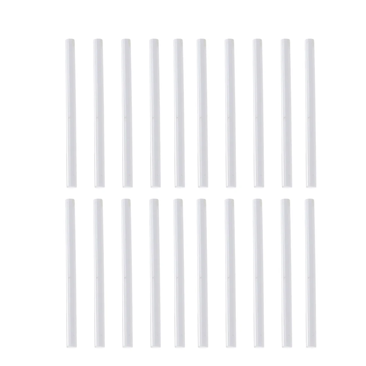 20 قطعة الغراء الساخن يسيح بالحرارة الغراء العصي العصي قضبان لاصقة بيضاء DIY بها بنفسك الحرف الحلي أداة إصلاح دائم خفيفة الوزن #1