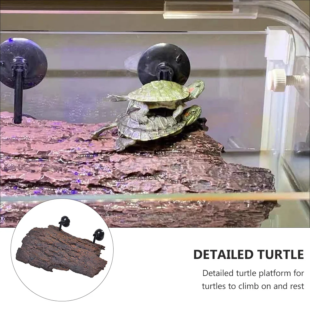 

Turtle Floating Island Drying Table Tortoise Platform Decoration Frog Bark Climb Aquarium