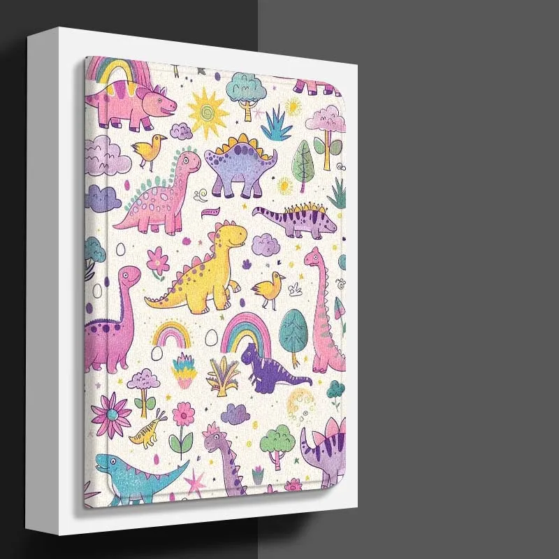 Colorful Cartoon Dinosaur Tablet Case For Honor Tab Pad 6 7 8 9 X8 V7 V8 X9 13 X8a X9a Pro 10 Magic GT GT2 10.1 13.3 Inch