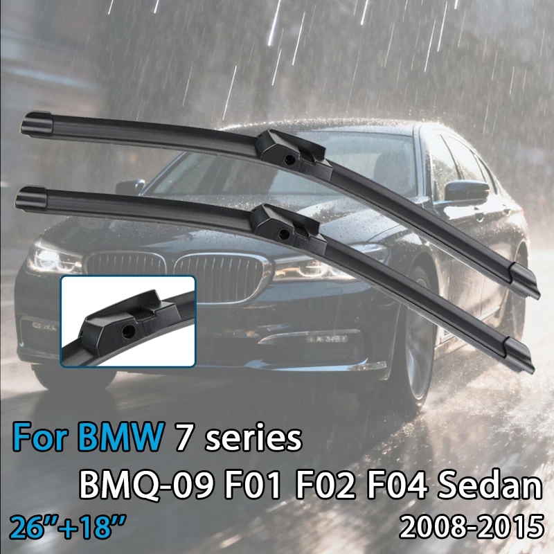 

Автомобильная щетка стеклоочистителя для BMW серии 7, BMQ-09 F G I 2008-2025, резиновая заправка для лобового стекла, стеклоочиститель, автоаксессуары