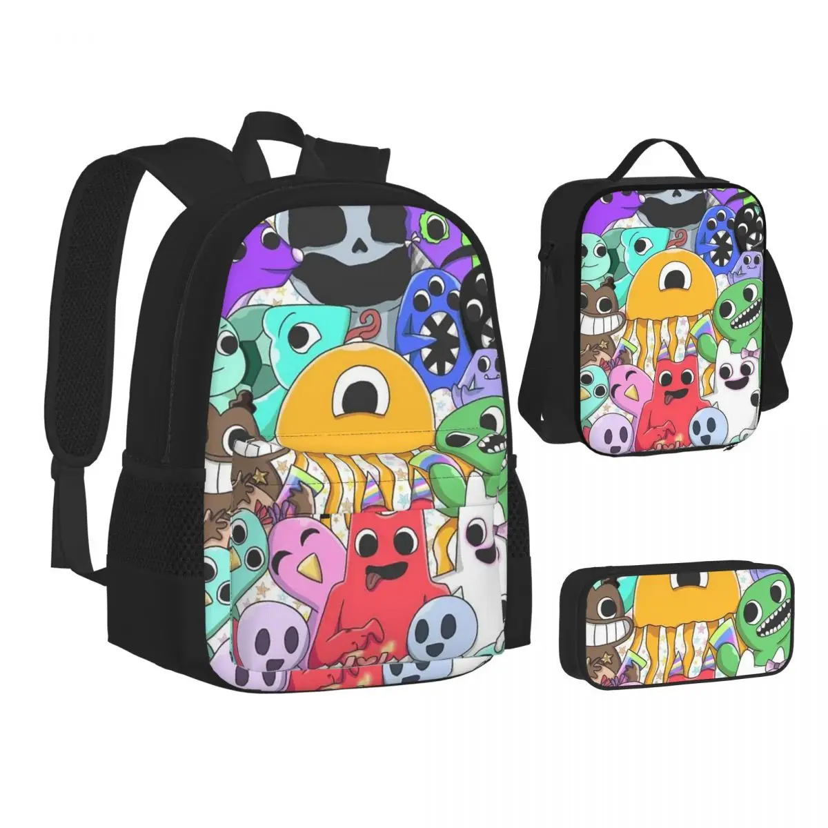 

Cartoon Garten Of Banban Backpacks Students Bookbag School Bags Kids Rucksack Lunch Bag Pen Bag Three-Piece Set
